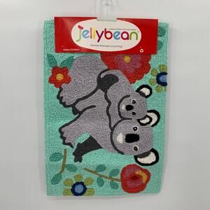Jellybean Koalas Accent Rug 20x30" Washable Indoor/Outdoor Doormat Floral